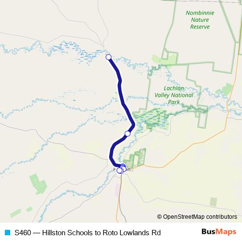 S460 bus Line Map