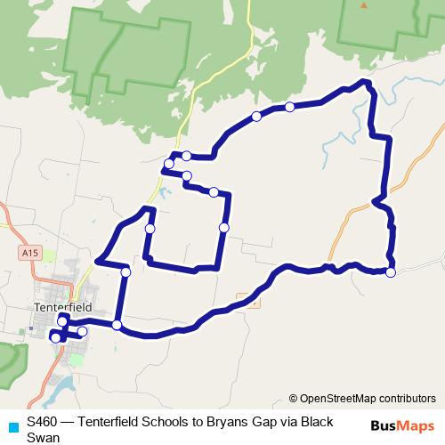S460 bus Line Map