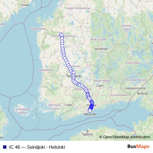 IC 46 rail Line Map