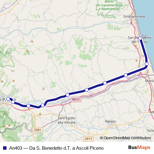 An403 rail Line Map