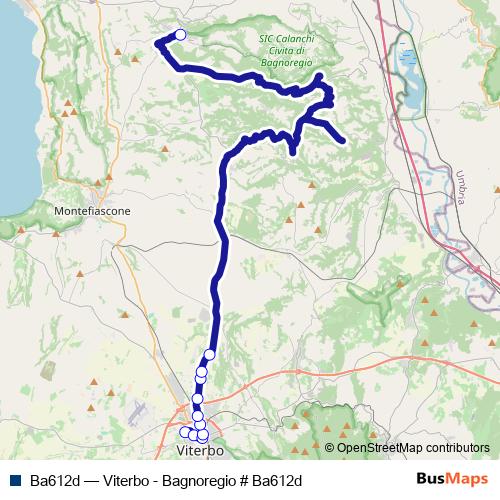 Ba612d bus Line Map