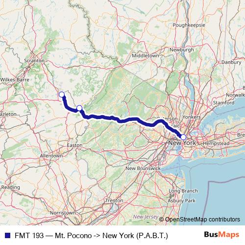 FMT 193 bus Line Map