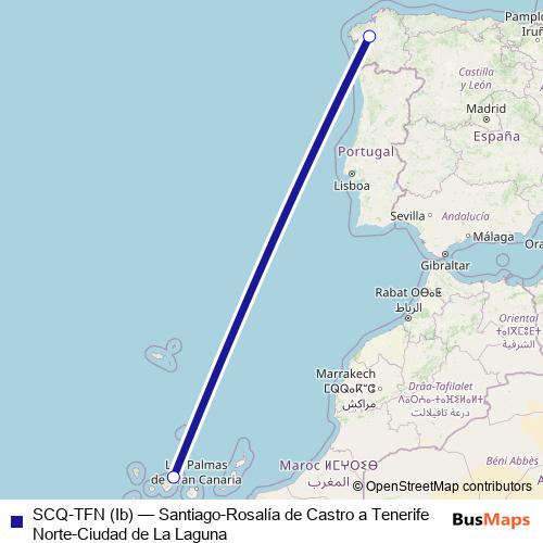 SCQ-TFN (Ib) air Line Map
