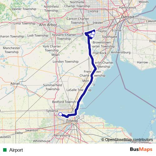 Airport bus Line Map