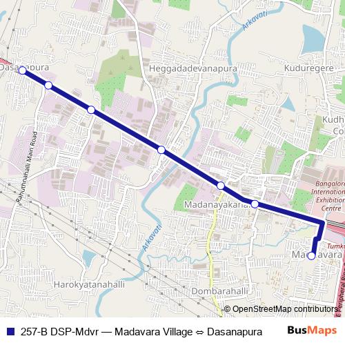 257-B DSP-Mdvr bus Line Map