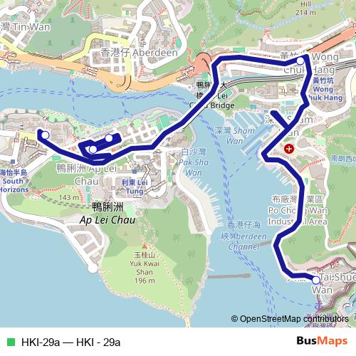 HKI-29a bus Line Map