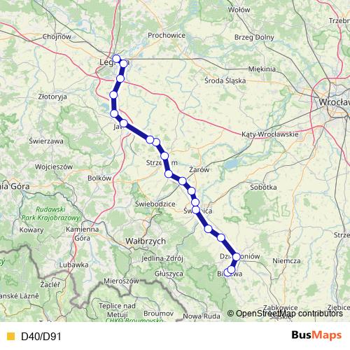 D40/D91 rail Line Map