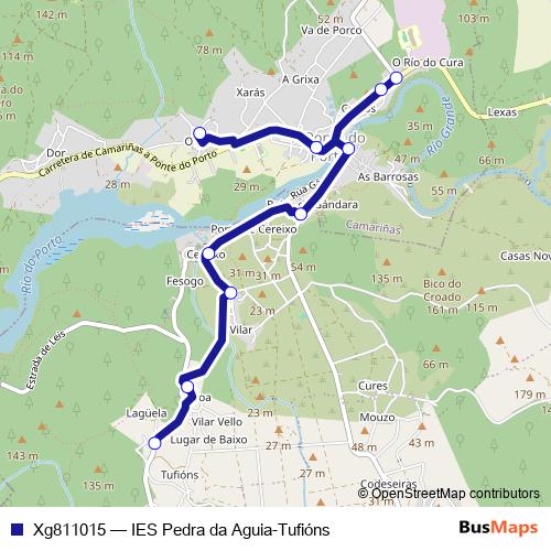 Xg811015 bus Line Map