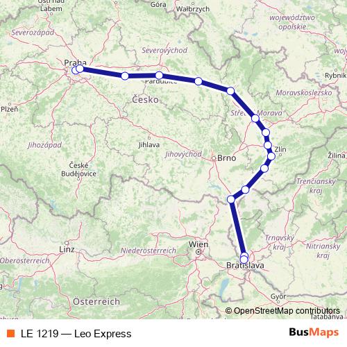 LE 1219 rail Line Map