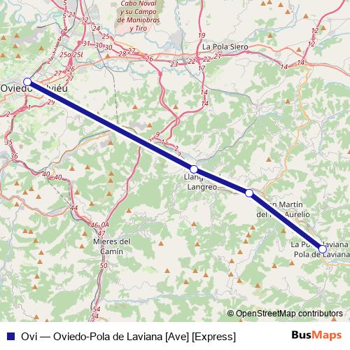 Ovi bus Line Map