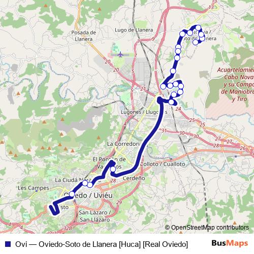 Ovi bus Line Map