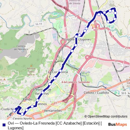 Ovi bus Line Map