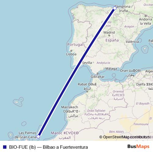 BIO-FUE (Ib) air Line Map