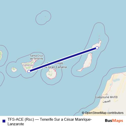 TFS-ACE (Rsc) air Line Map