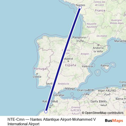 NTE-Cmn bus Line Map