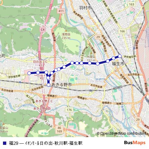 福29 bus Line Map