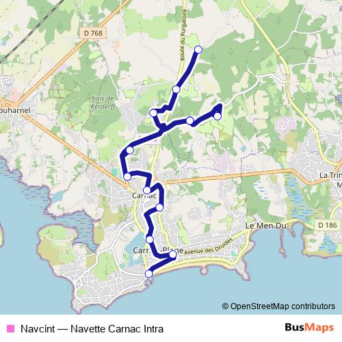 Navcint bus Line Map