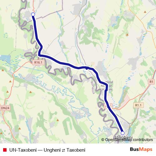 UN-Taxobeni bus Line Map
