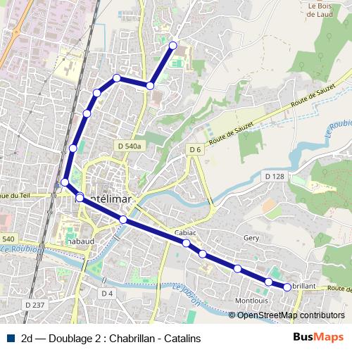 2d bus Line Map