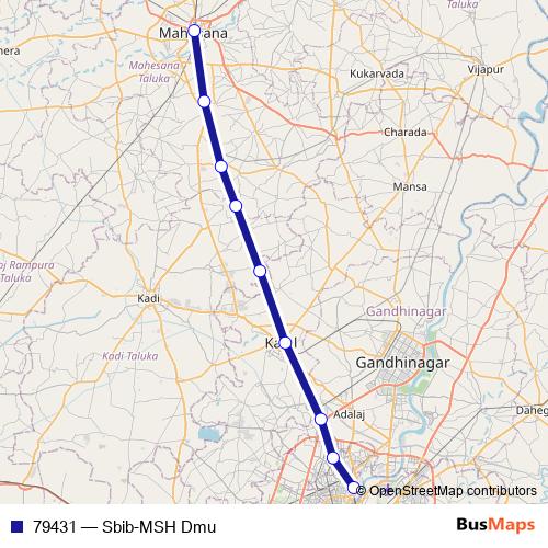 79431 rail Line Map