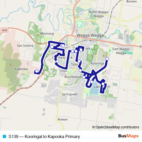S139 bus Line Map