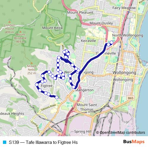 S139 bus Line Map