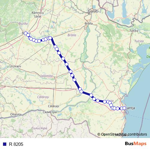 R 8205 rail Line Map