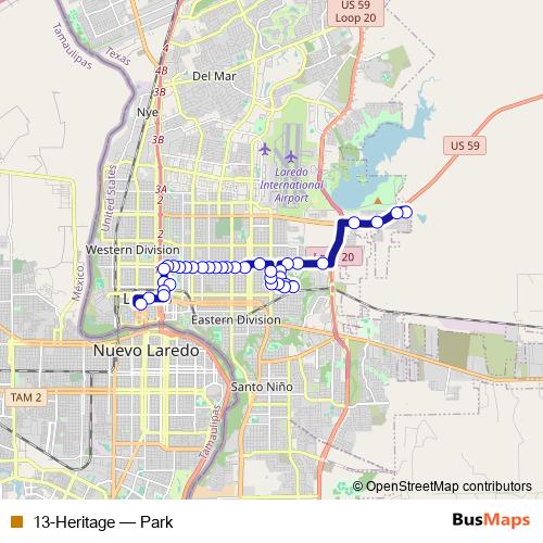 13-Heritage bus Line Map