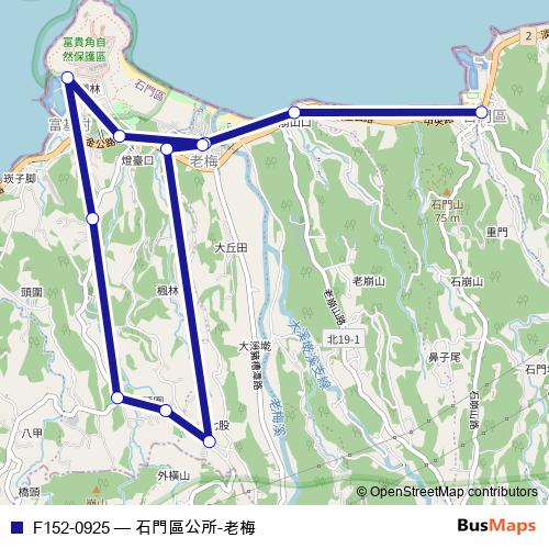 F152-0925 bus Line Map
