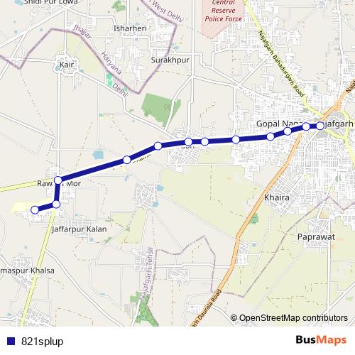 821splup bus Line Map