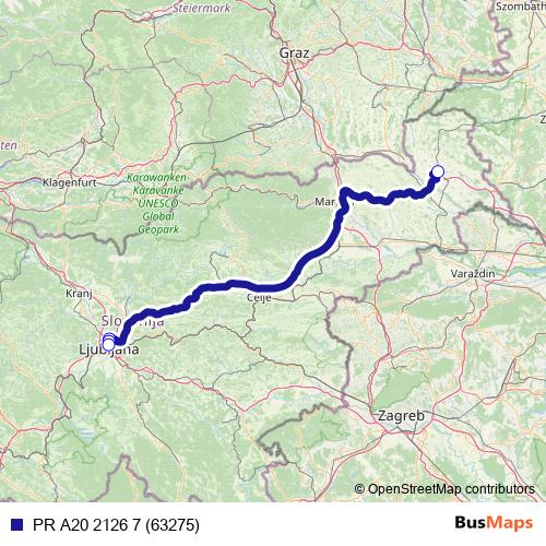 PR A20 2126 7 (63275) bus Line Map