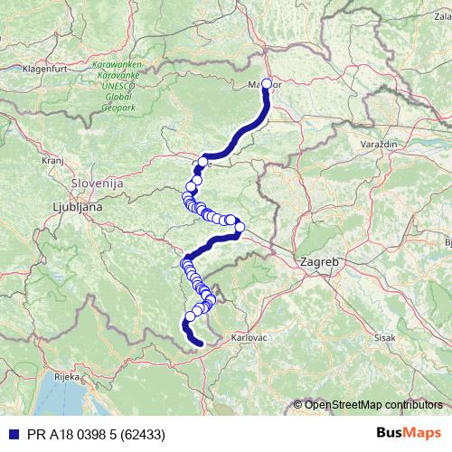 PR A18 0398 5 (62433) bus Line Map
