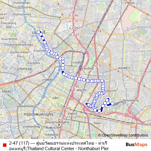 2-47 (117) bus Line Map