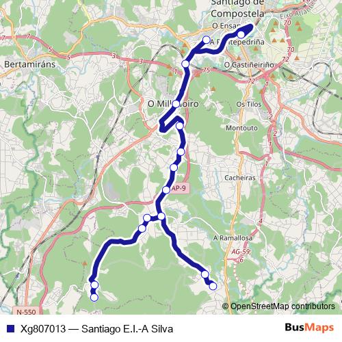 Xg807013 bus Line Map