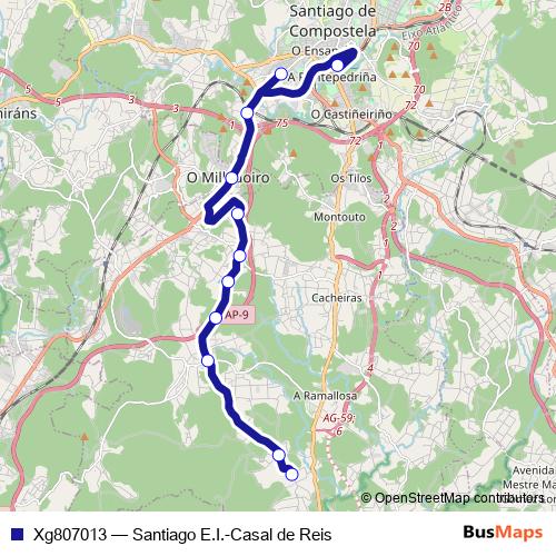 Xg807013 bus Line Map