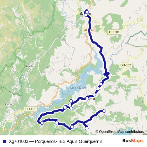 Xg701003 bus Line Map