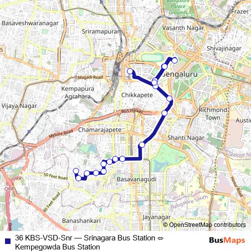 36 KBS-VSD-Snr bus Line Map