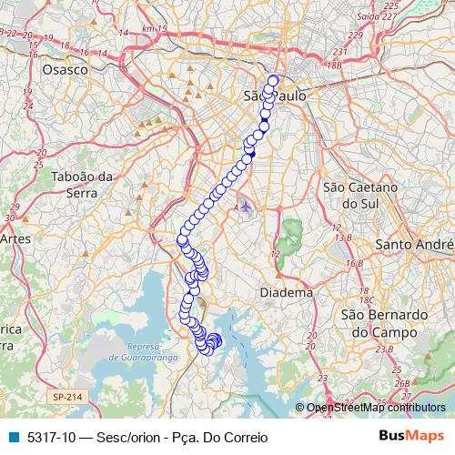 5317-10 bus Line Map