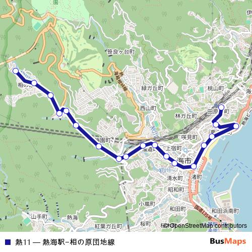 熱11 bus Line Map