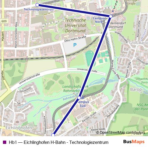 Hb1 monorail Line Map