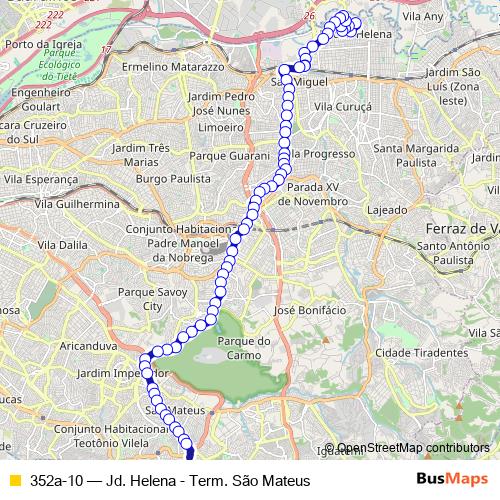 352a-10 bus Line Map