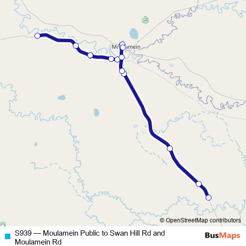 S939 bus Line Map