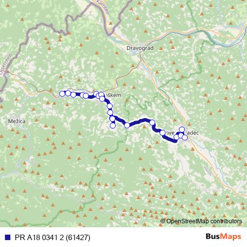 PR A18 0341 2 (61427) bus Line Map