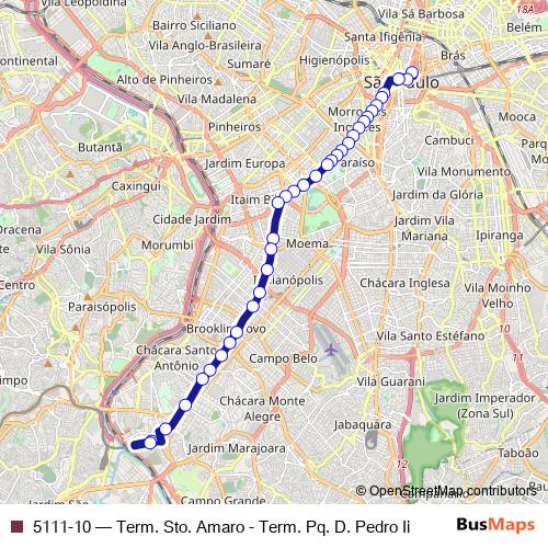 5111-10 bus Line Map