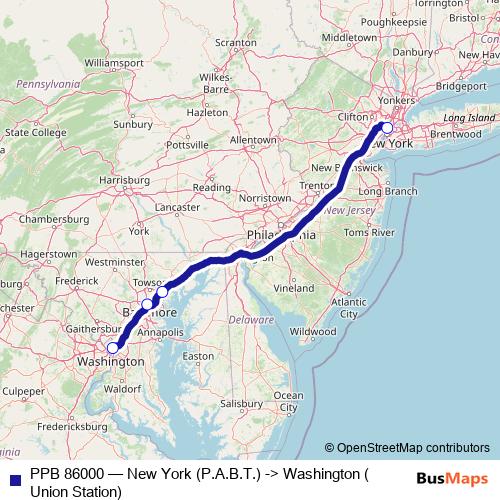 PPB 86000 bus Line Map