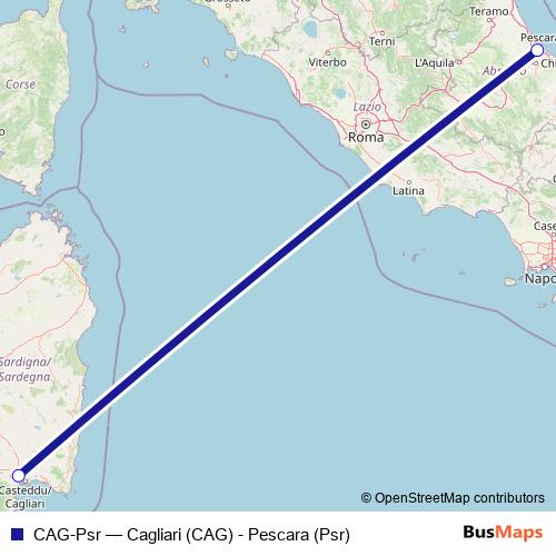 CAG-Psr air Line Map