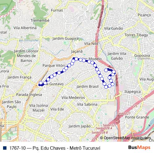 1767-10 bus Line Map