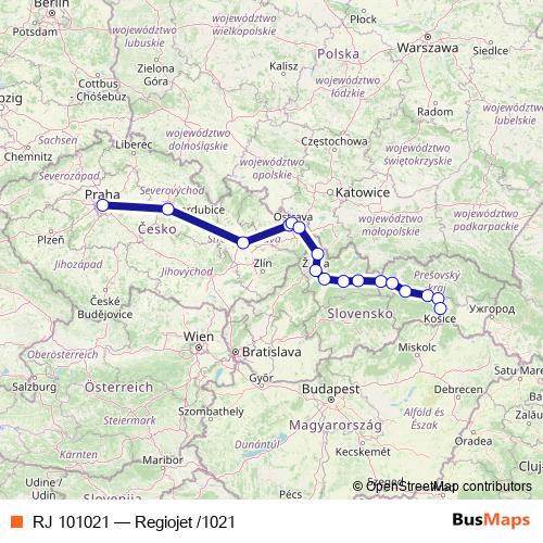 RJ 101021 rail Line Map