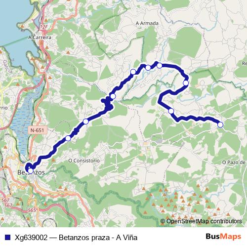Xg639002 bus Line Map