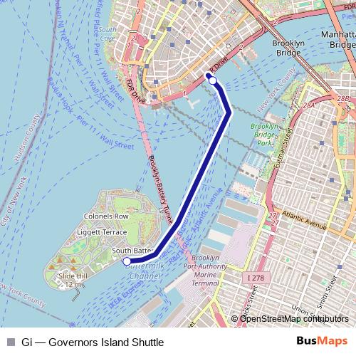 Gi ferry Line Map